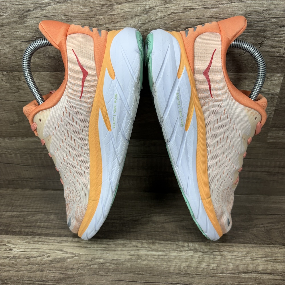 Hoka Clifton 8 Orange Womens US Size 9 EUR 41.3 1119394 CSPY Running Shoes - Picture 6 of 10